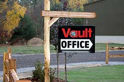 Vault Motor Storage Office Sign